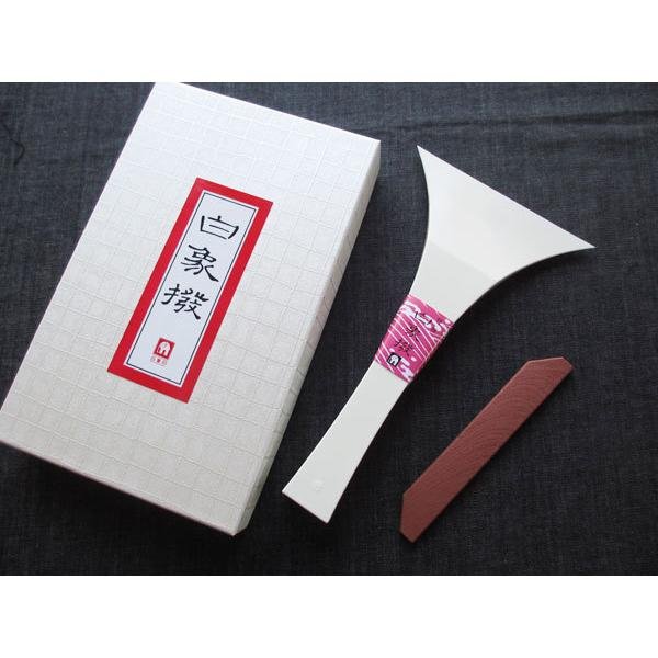 三味線撥(三味線バチ) 白象 地唄用 【七五】 練習用 プラスチック(プラ